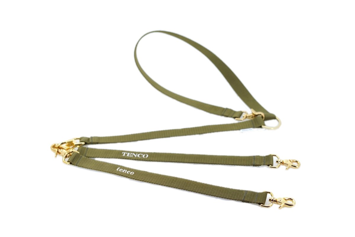 画像4: MY NAME 刺繍 2頭引き リード【クロスオーダー】 (4)