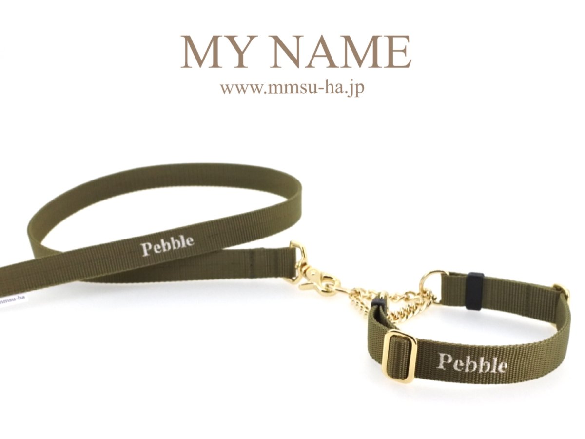 画像15: MY NAME 刺繍 首輪・リードセット【クロスオーダー】 (15)