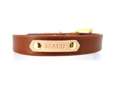 画像2: NAME PLATE COLLAR【レザーオーダー】 (2)