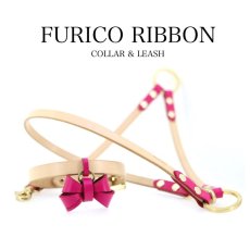 mmsu-ha首輪リードセット/FURICO RIBBON COLLAR & LEAD