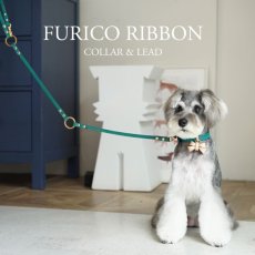 mmsu-ha首輪リードセット/FURICO RIBBON COLLAR & LEAD