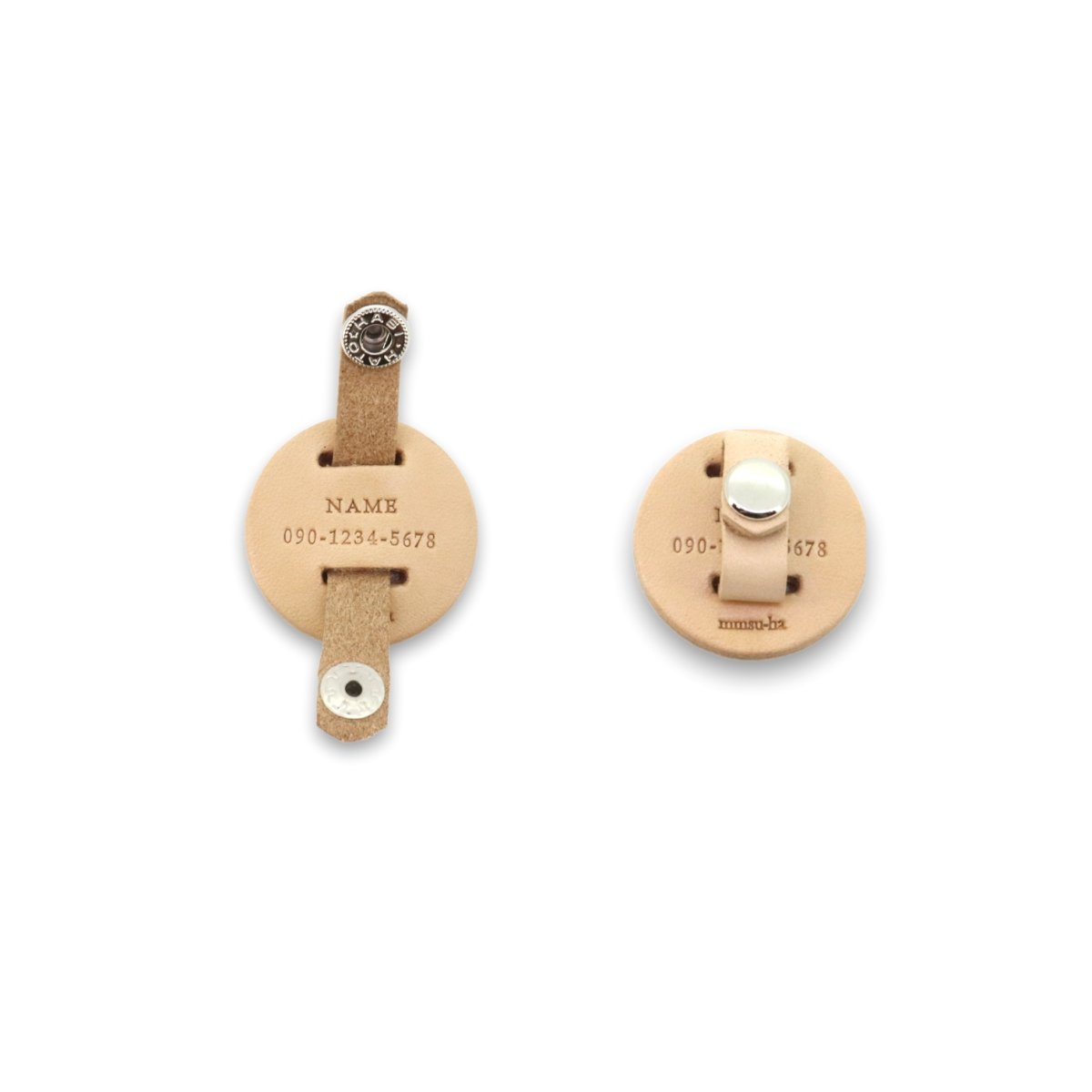 画像4: イニシャル刺繍タグ/レザー首輪用【レザーオーダー】 (4)