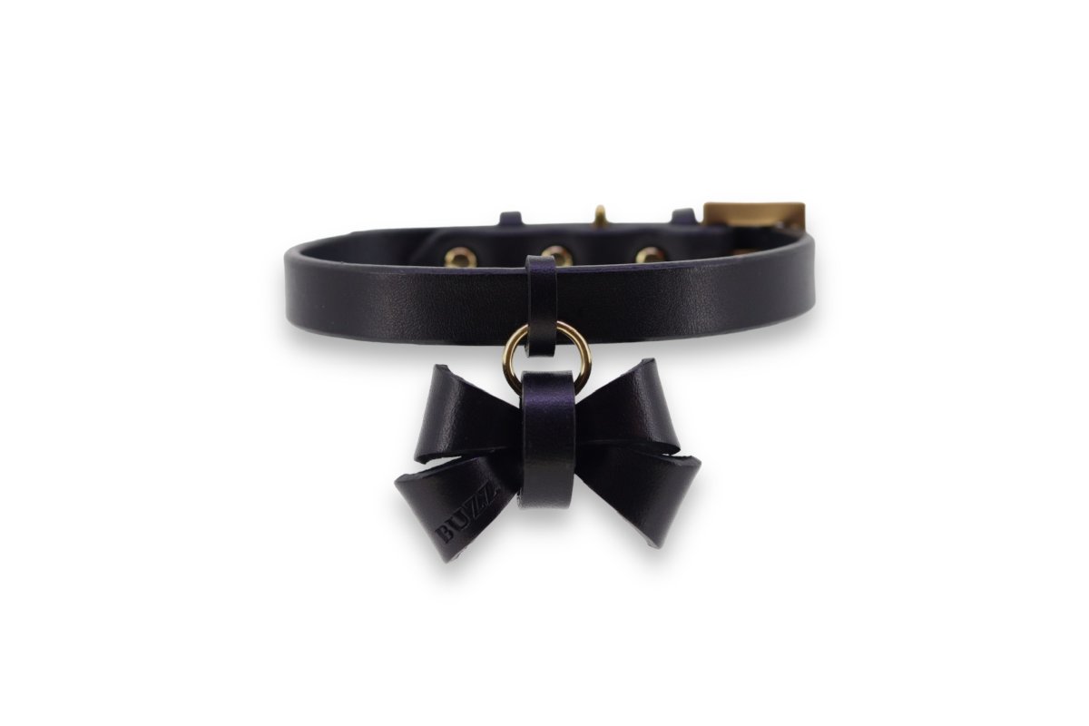 mmsu-ha エムエムスーハ FURICO RIBBON COLLAR首輪色:ブラック リボン:ブラック ツリカン:ブラック サルカン:ブラック 刻印:あり