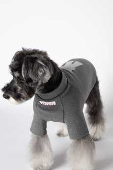 画像9: 【dog】su-ha kun ハイネックTシャツ/グレー (9)