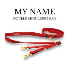 画像1: MY NAME 刺繍 ダブルショルダーリード【クロスオーダー】 (1)