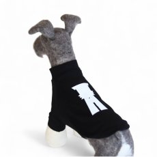 mmsu-ha犬用ハイネックTシャツ/ブラック