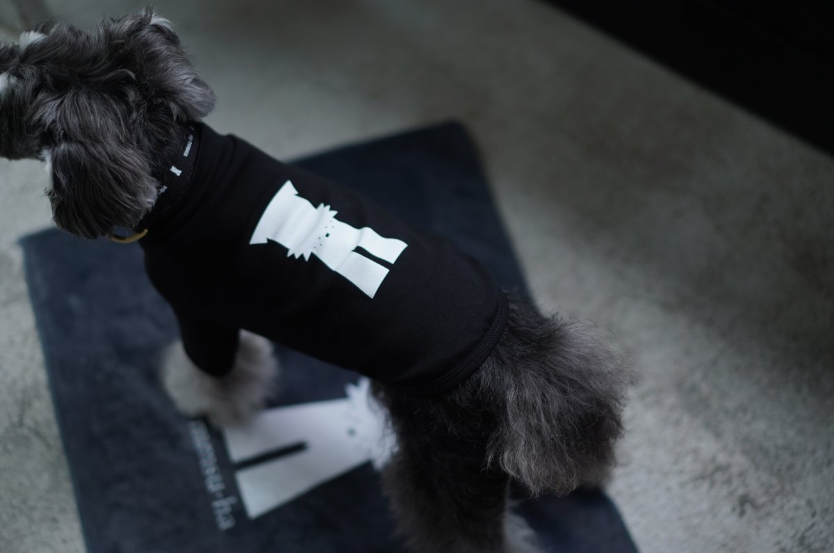 画像10: 【dog】su-ha kun  ハイネックTシャツ【ブラック】 (10)