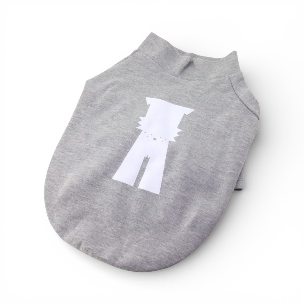 画像2: 【dog】su-ha kun  ハイネックTシャツ【ライトグレー】 (2)