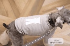ミニチュアシュナウザー着用【dog】su-ha kun ハイネックTシャツ【ライトグレー】【mmsu-ha】