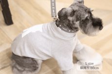 ミニチュアシュナウザー着用【dog】su-ha kun ハイネックTシャツ【ライトグレー】【mmsu-ha】