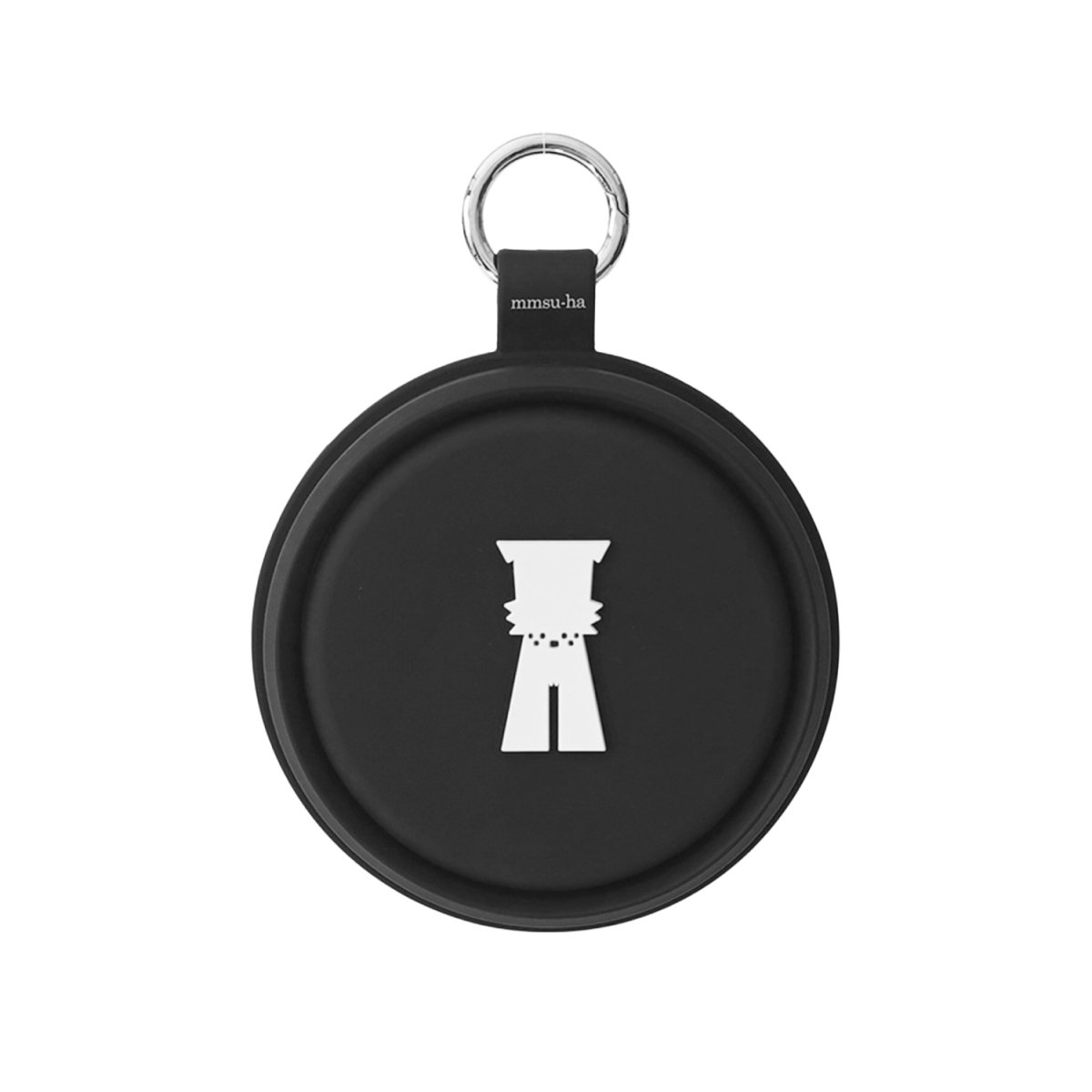 mmsu-haシリコンボウル/携帯水飲み機/ブラック