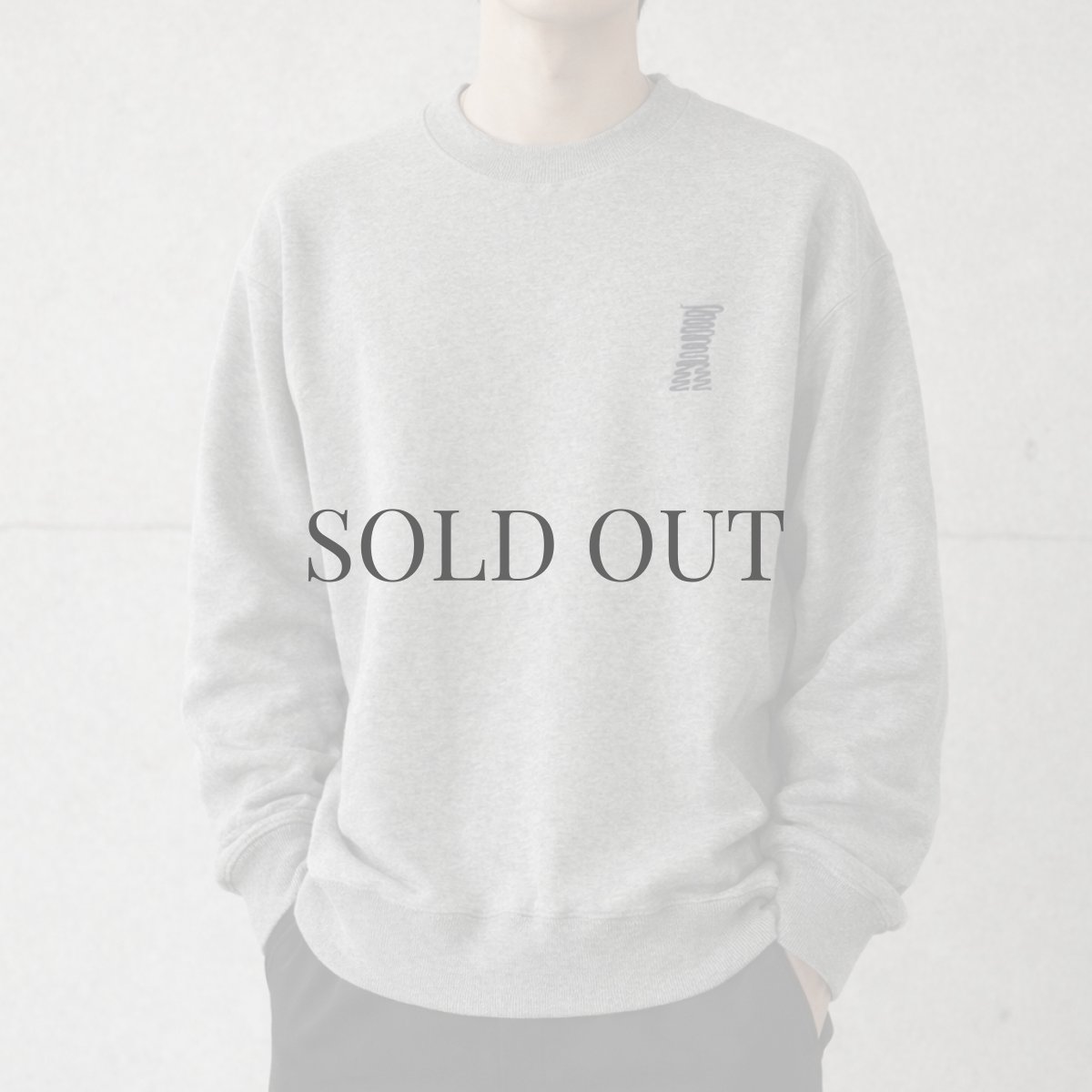 画像3: 【owner】刺繍UNEUNE su-ha kun スウェット/mmsu-ha【グレー】 (3)