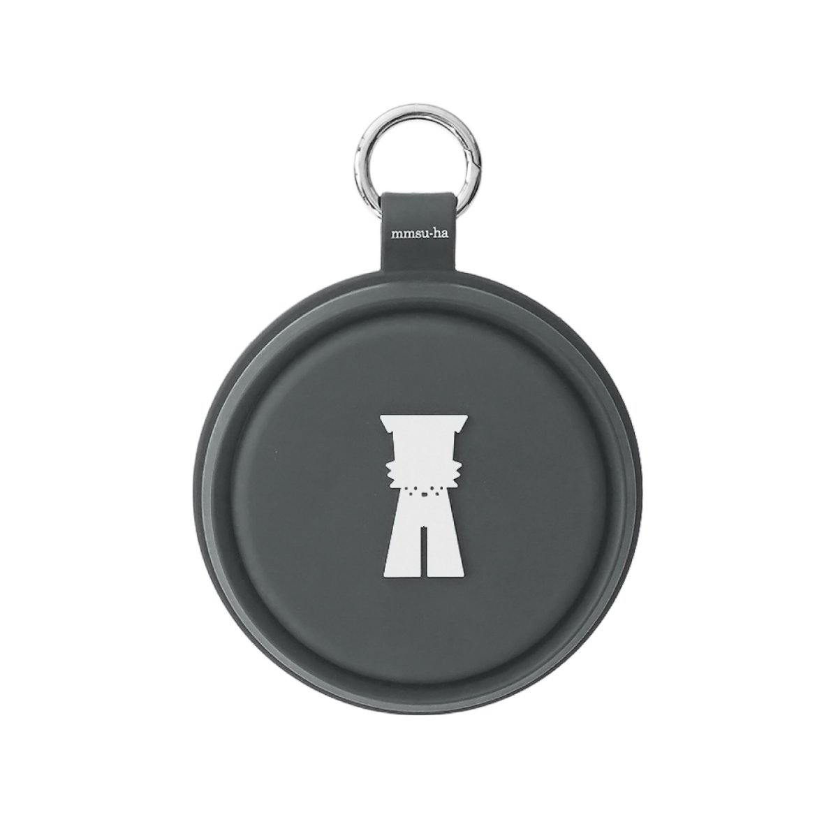 mmsu-haシリコンボウル/携帯水飲み機/グレー