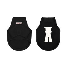 mmsu-ha犬用ハイネックTシャツ/ブラック