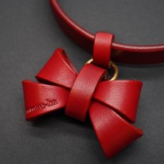 FURICOリボンカラー/mmsu-haレザー首輪