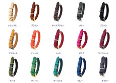 LEATHER COLLAR 色見本