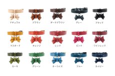 画像2: FURICO RIBBON 首輪・リードセット【レザーオーダー】 (2)