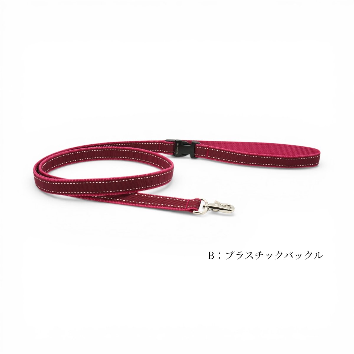 タイプ:Bプラスチック/土台:ピンク/リボン:ワインレッド/金具:シルバー