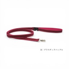 タイプ:Bプラスチック/土台:ピンク/リボン:ワインレッド/金具:シルバー