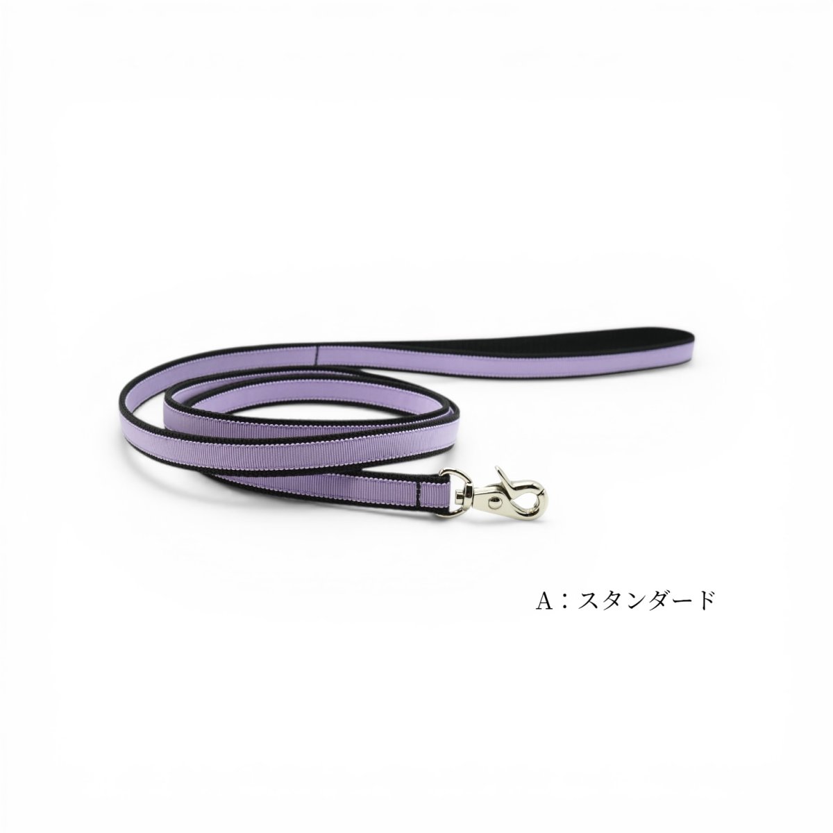 タイプ:A/土台:ブラック/リボン:ベビーパープル/金具:シルバー