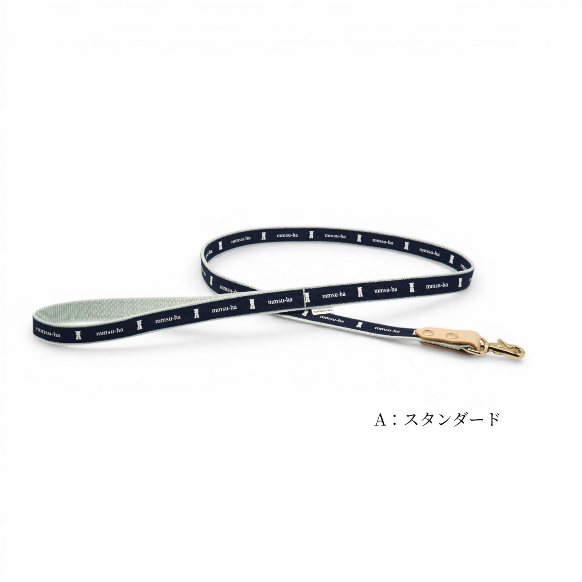 タイプ:A/土台:ライトグレー/リボン:ネイビー/金具:ゴールド