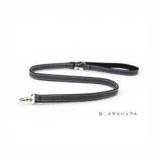 タイプ:Bメタル/土台:ブラック/リボン:ブルーグレー/金具:シルバー