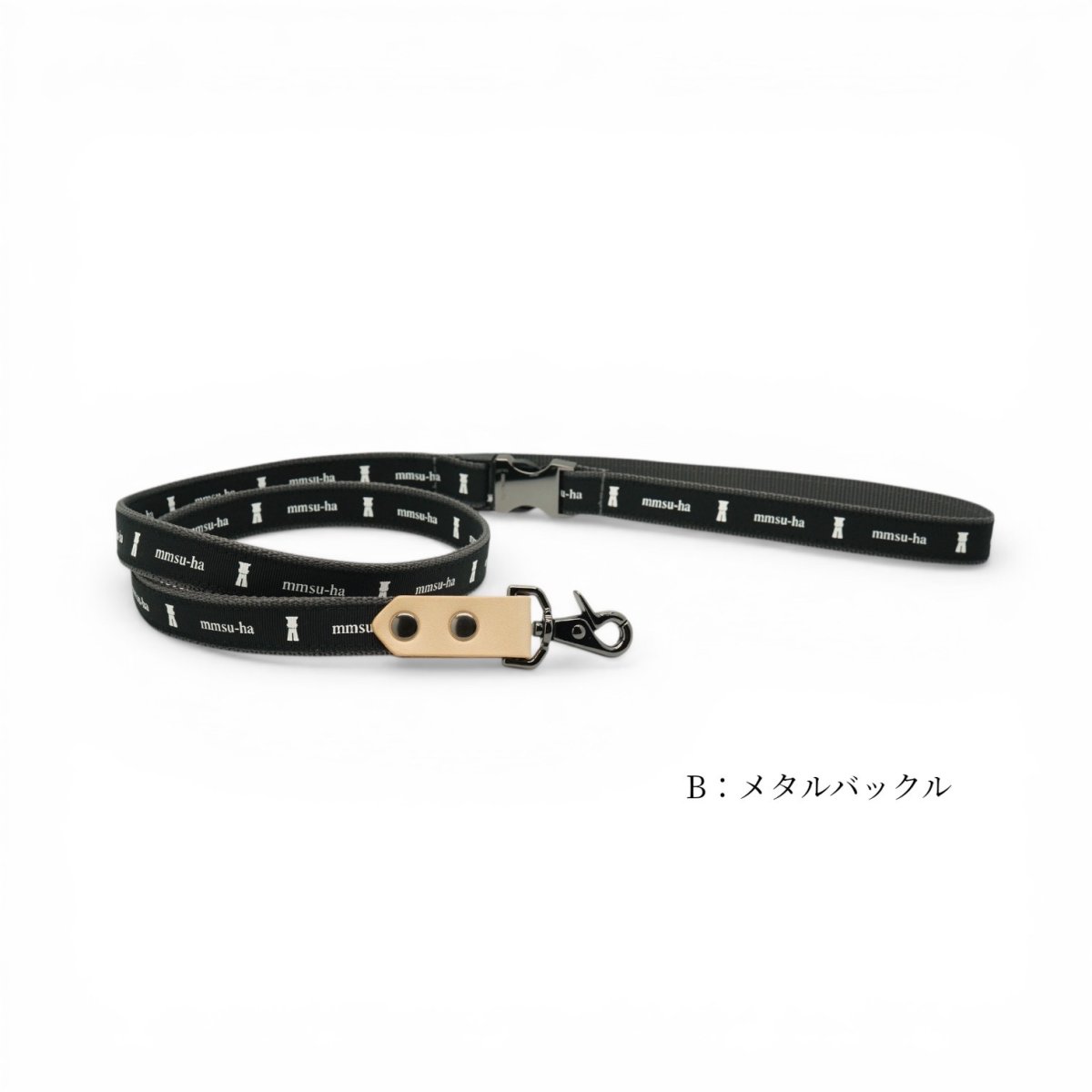 タイプ:B(メタル)/土台:ダークグレー/リボン:ブラック/金具:ブラック
