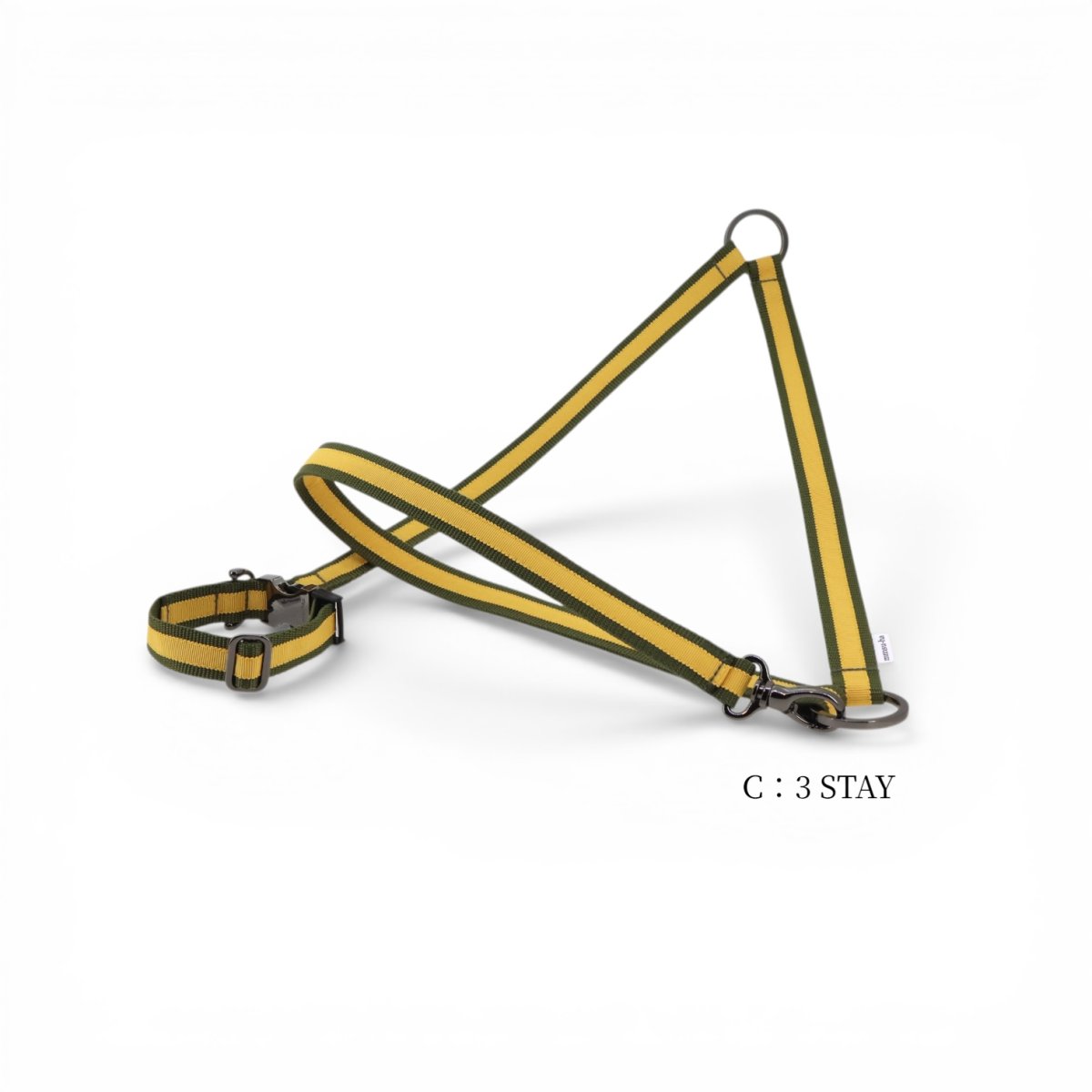 タイプ:C/土台:カーキ/リボン:イエロー/金具:ブラック