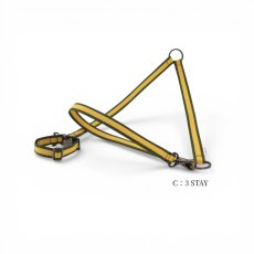 タイプ:C/土台:カーキ/リボン:イエロー/金具:ブラック