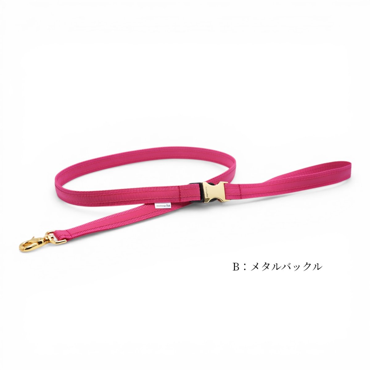 タイプ:Bメタル/土台:ピンク/リボン:ピンク/金具:ゴールド