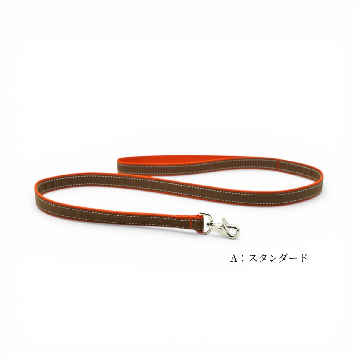 タイプ:A/土台:オレンジ/リボン:キャメル/金具:シルバー