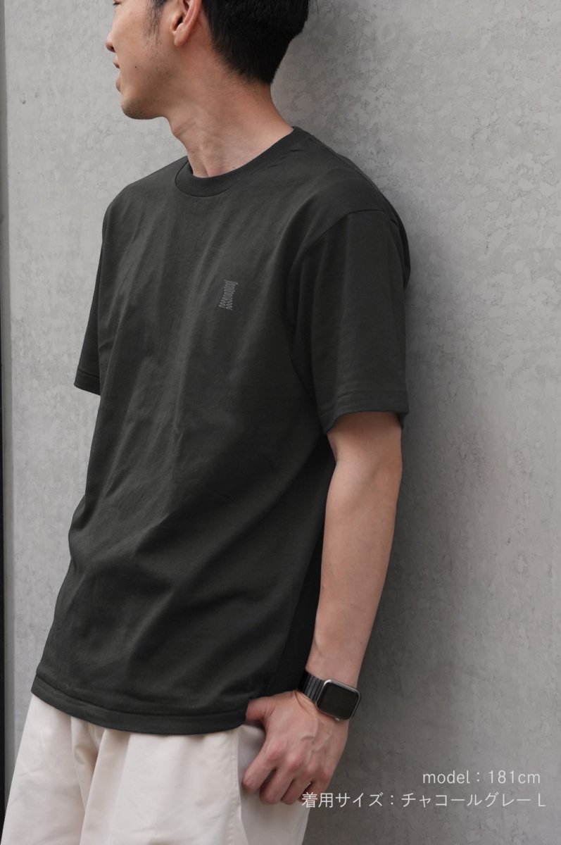 model：181cm/チャコールグレー Lサイズ