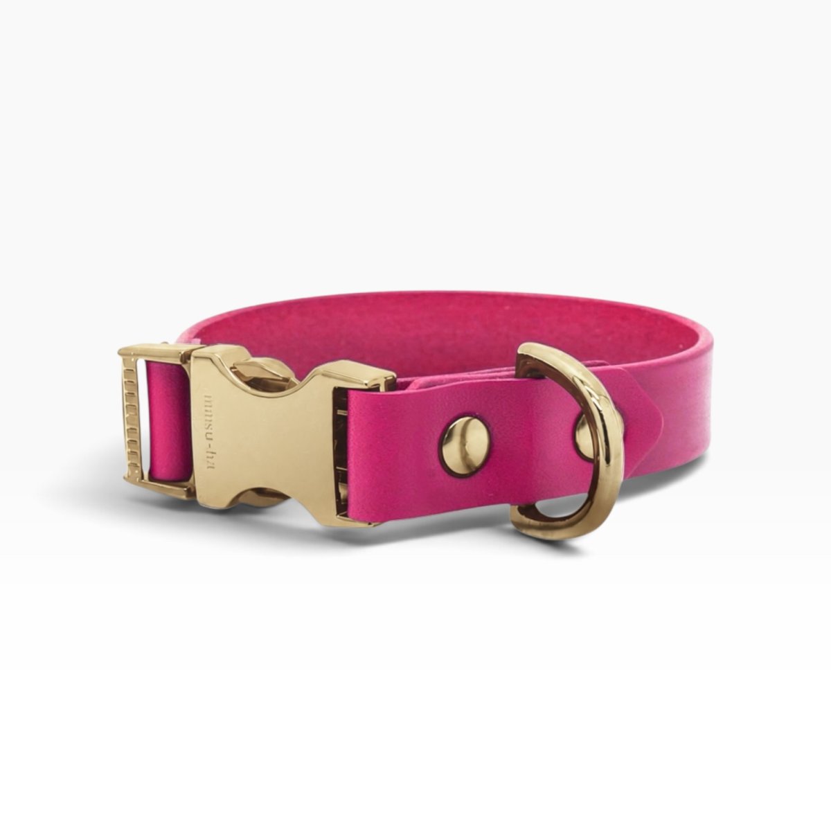 mmsu-haオリジナルONE SIZE COLLAR/ワンサイズカラー/色：ピンク/金具色：ゴールド