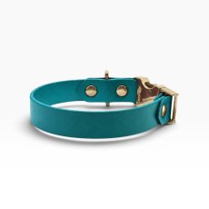 mmsu-haオリジナルONE SIZE COLLAR/ワンサイズカラー/色：ターコイズ/金具色：ゴールド