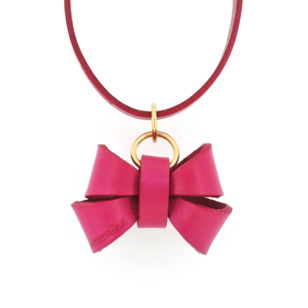 FURICO RIBBON NECKLACE  ネームタグ　迷子札  可愛いリボン