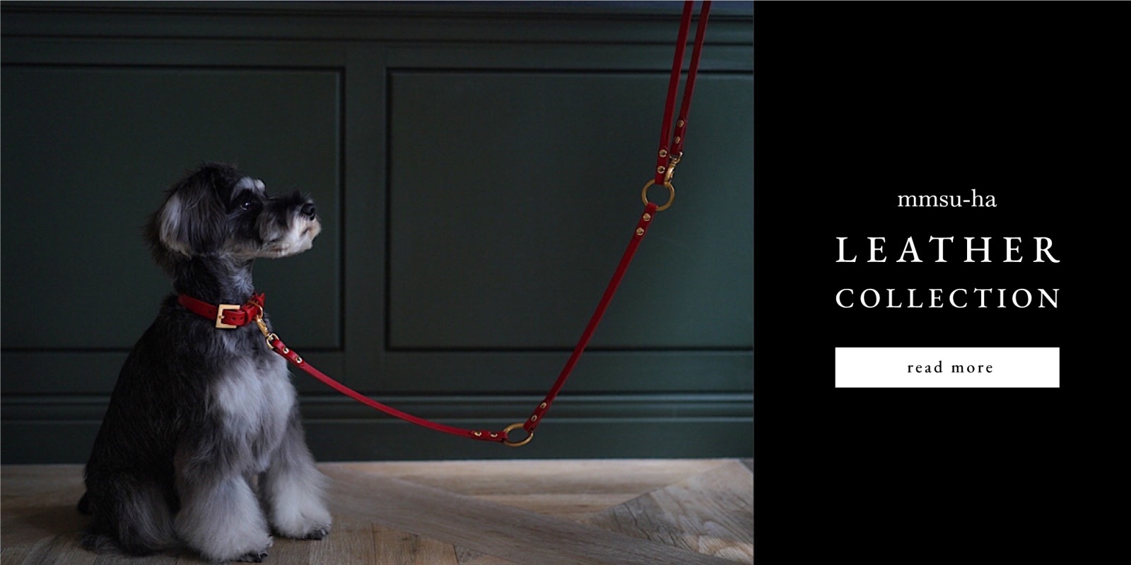 mmsu-haレザー首輪・ハーフチョーク・ハーネス・リード