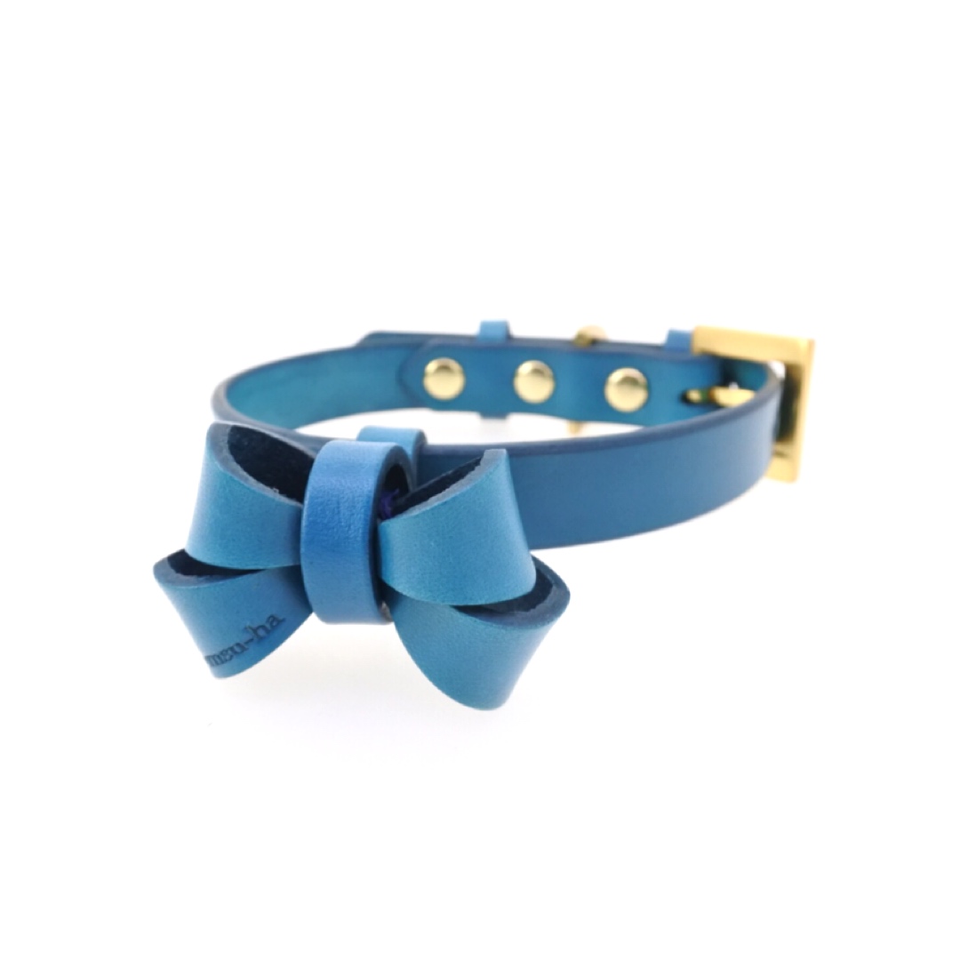 犬首輪 Mmsu Haオリジナルレザーリボン首輪 オーダーメニュー Slide Ribbon Collar スライドリボンカラー 最高級牛革を使用 犬首輪 Mmsu Haオリジナルレザーリボン首輪 オーダーメニュー Slide Ribbon Collar スライドリボンカラー 最高級牛革を使用