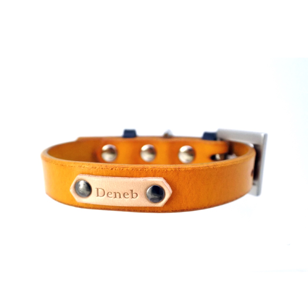 Mmsu Haオリジナル犬用ネームタグ革首輪 カラーオーダーメニュー Name Plate On Collar ネームプレートオンカラー 最高級牛革を使用 Mmsu Haオリジナル犬用ネームタグ革首輪 カラーオーダーメニュー Name Plate On Collar ネームプレートオンカラー 最高級牛革を使用