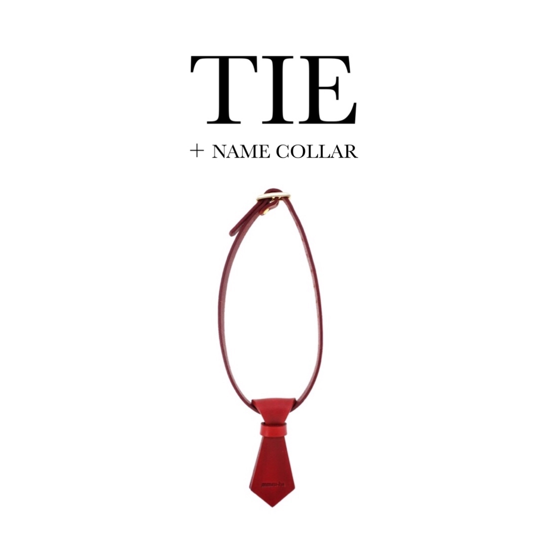 TIE + NAME COLLAR/迷子札【レザーオーダー】