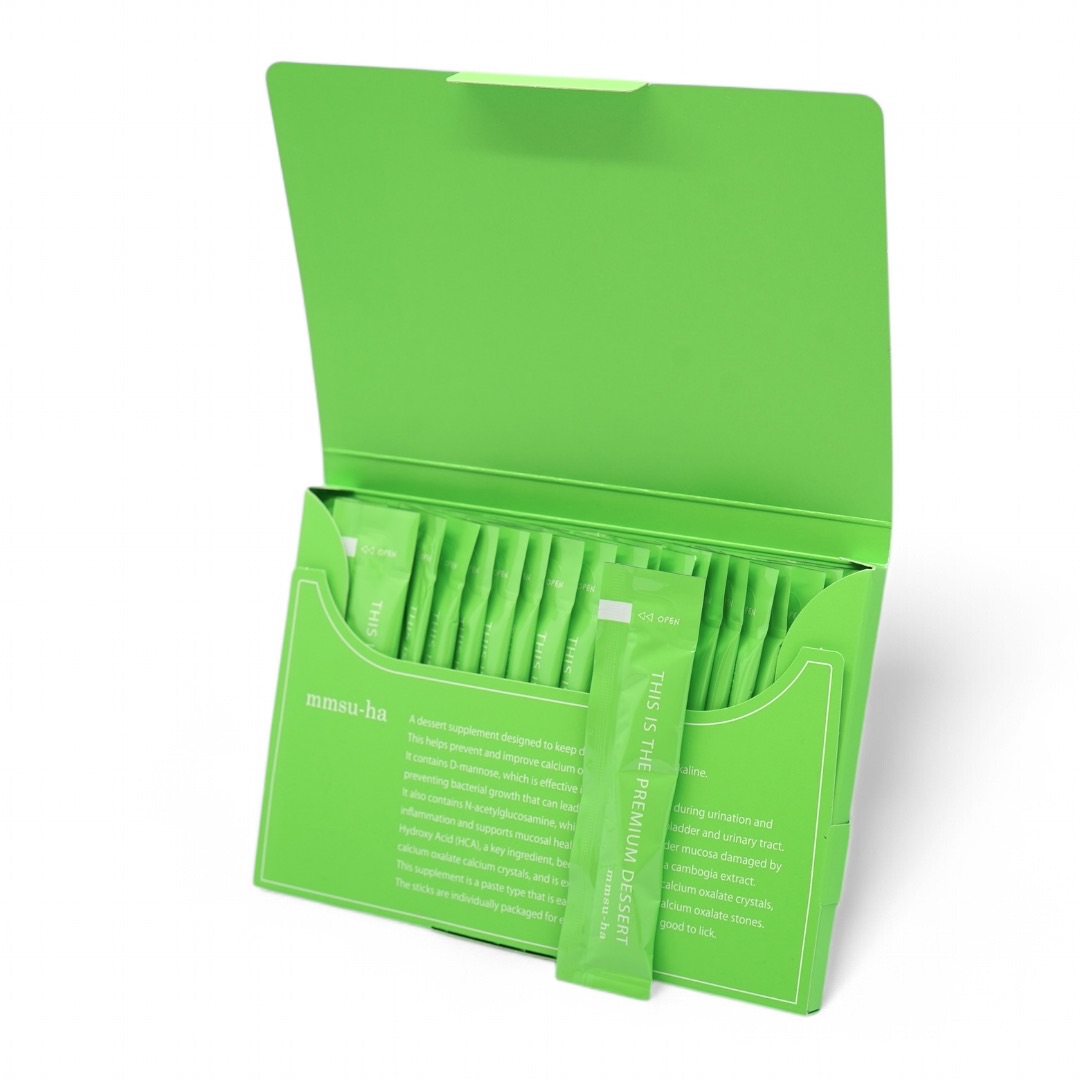 画像2: 【青デザートサプリ】青リンゴ＆ガルシニア〜シュウ酸カルシウム結晶・結石予防や尿路感染症ののケアに(5g×30包)【mmsu-haプレミアム】 (2)